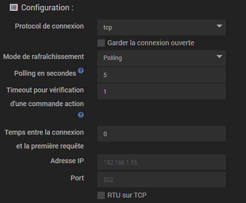 Connexion TCP vierge